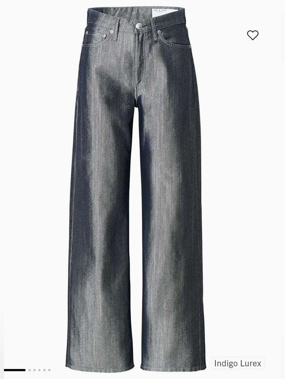 Rag & Bone Logan Metallic Jeans